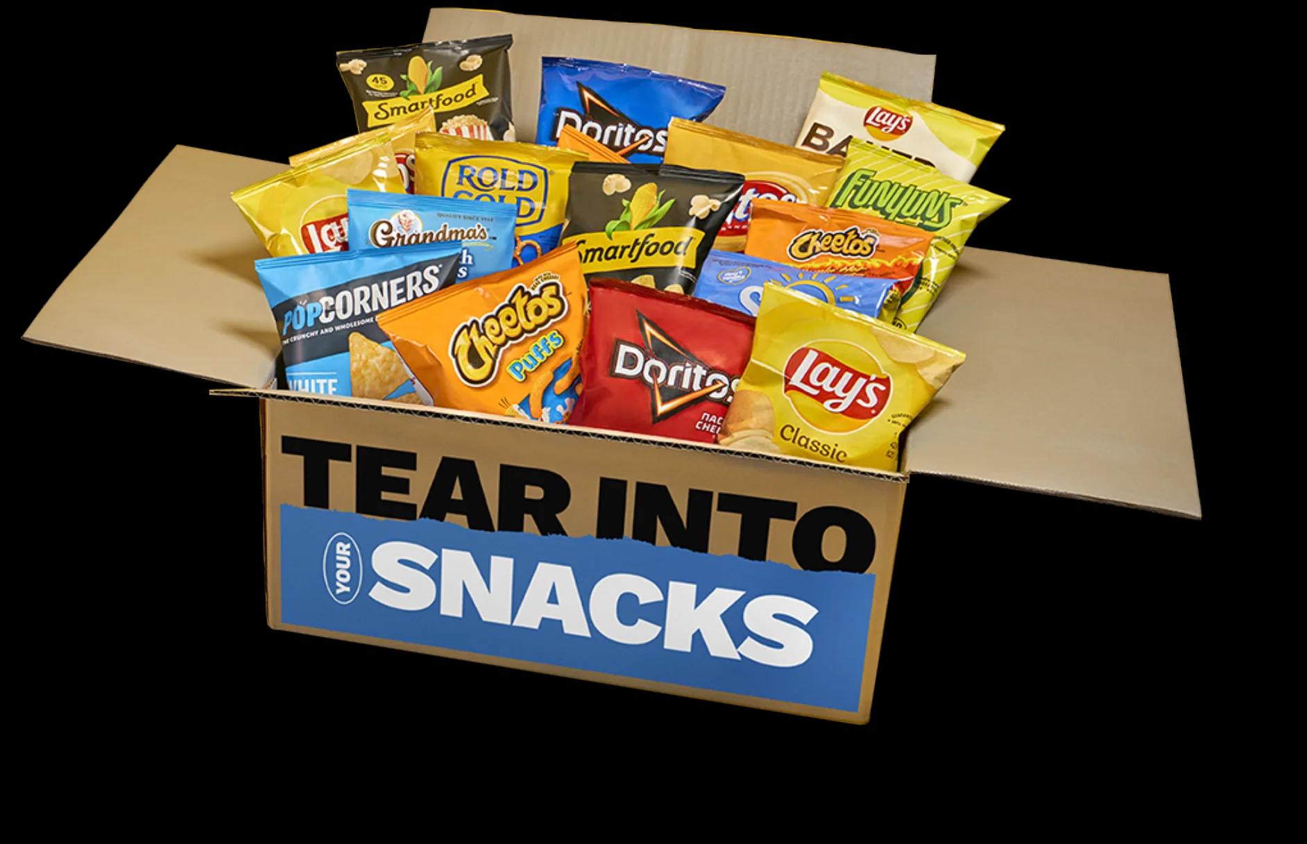 Make your own variety pack snack box.